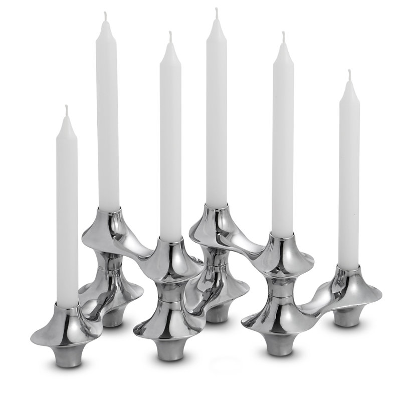 Nambe Cortina Hinged Candelabra