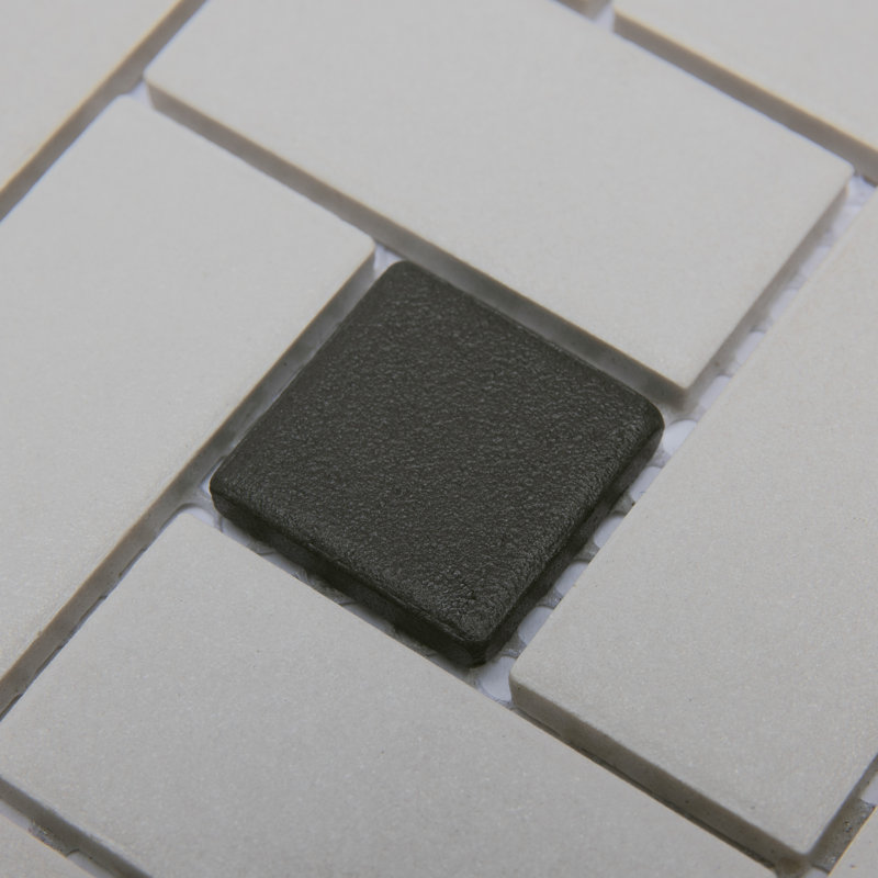 Gotham Spiral 11-3 / 4 po X 11 3/4 po Carreau de mosaïque en porcelaine