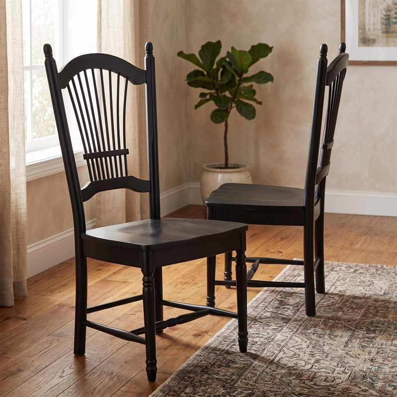 Liudger 18 " H Side Chair, Antique Black