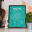 Beijing City Map - No Frame Print-1730416120