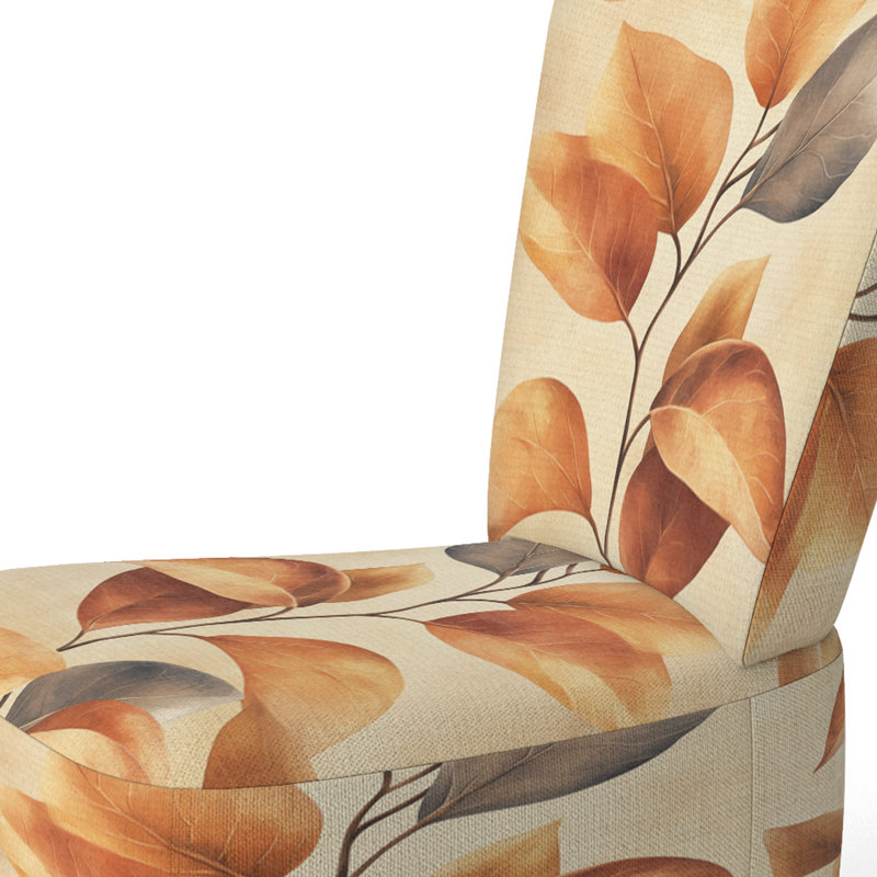 Chaise d'appoint Leaves - Chaise d'appoint Ficus IV Earth Tone, Side Chair Armless
