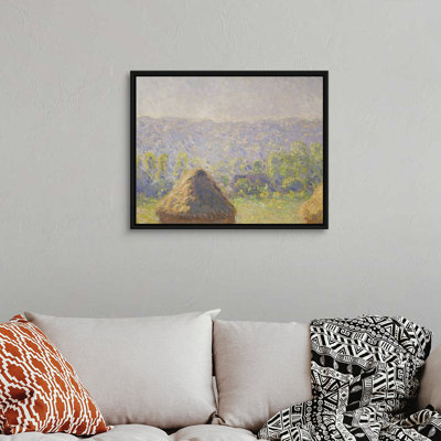 «The Haystacks or, The End of the Summer», à Giverny, 1891 (détail de 19132) par Claude Monet, reproduction d'art sur toile