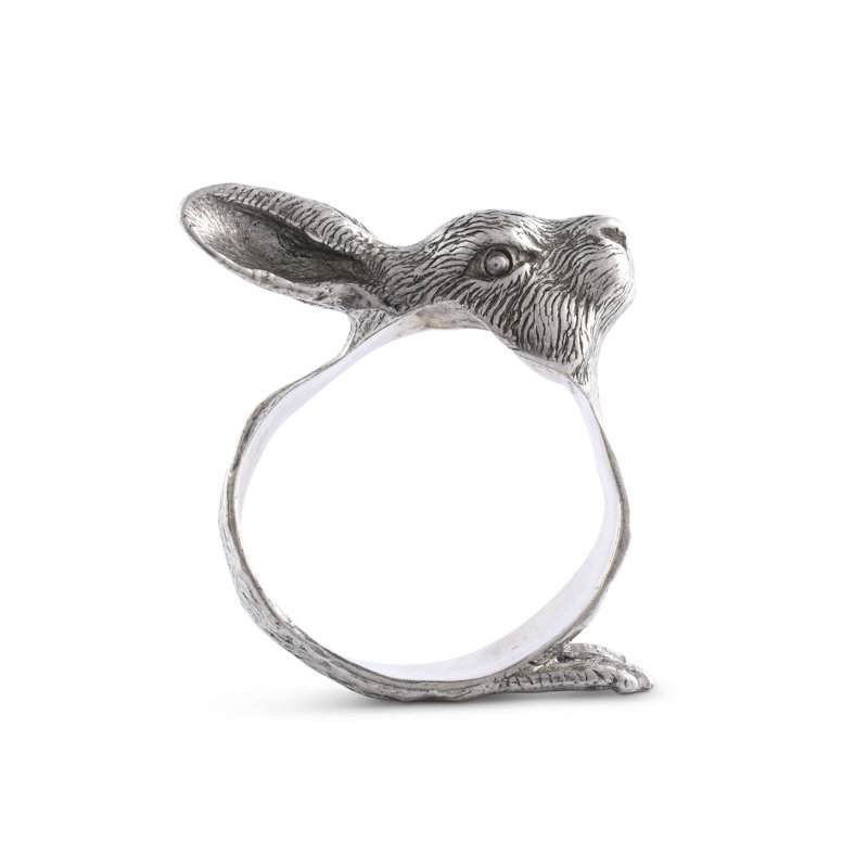 Garden Friends Pewter Rabbit Napkin Ring