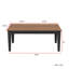 Table de salle à manger extensible en noyer, grande conception moderne pour la famille