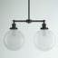 Luminaire suspendu pour îlot de cuisine à 2 lumières Oliver-501789683-501789680
