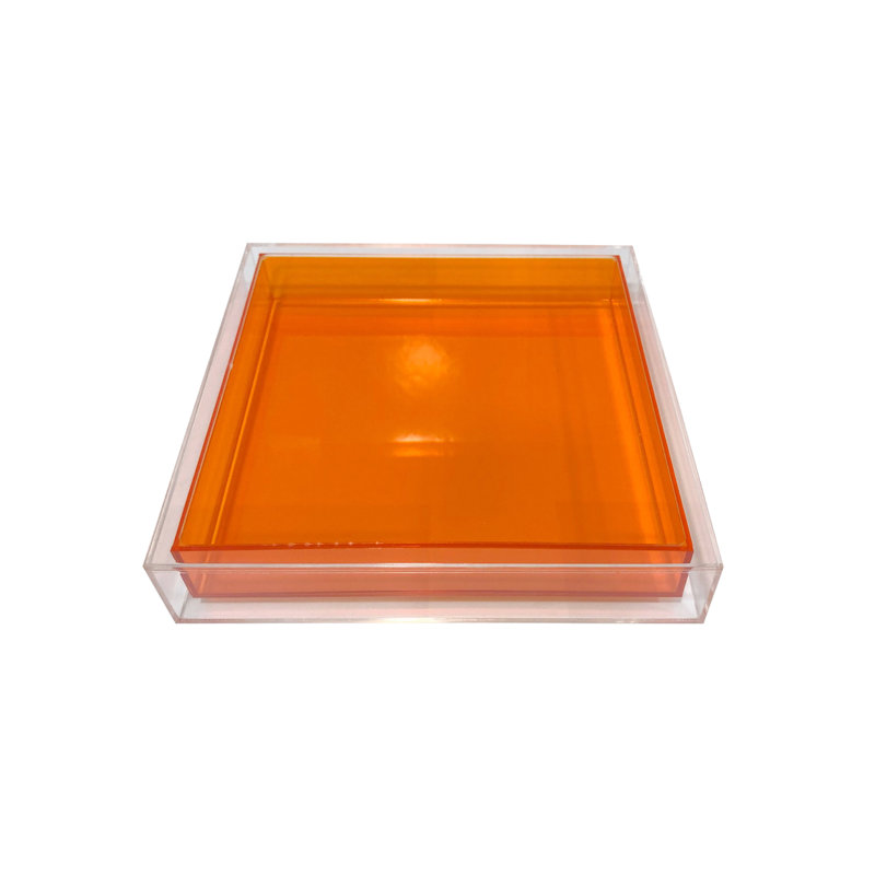 Fedelina Plastic / Acrylic Tray, Orange