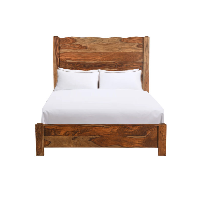 Chaliyah Solid Wood Standard Bed, Queen, Natural