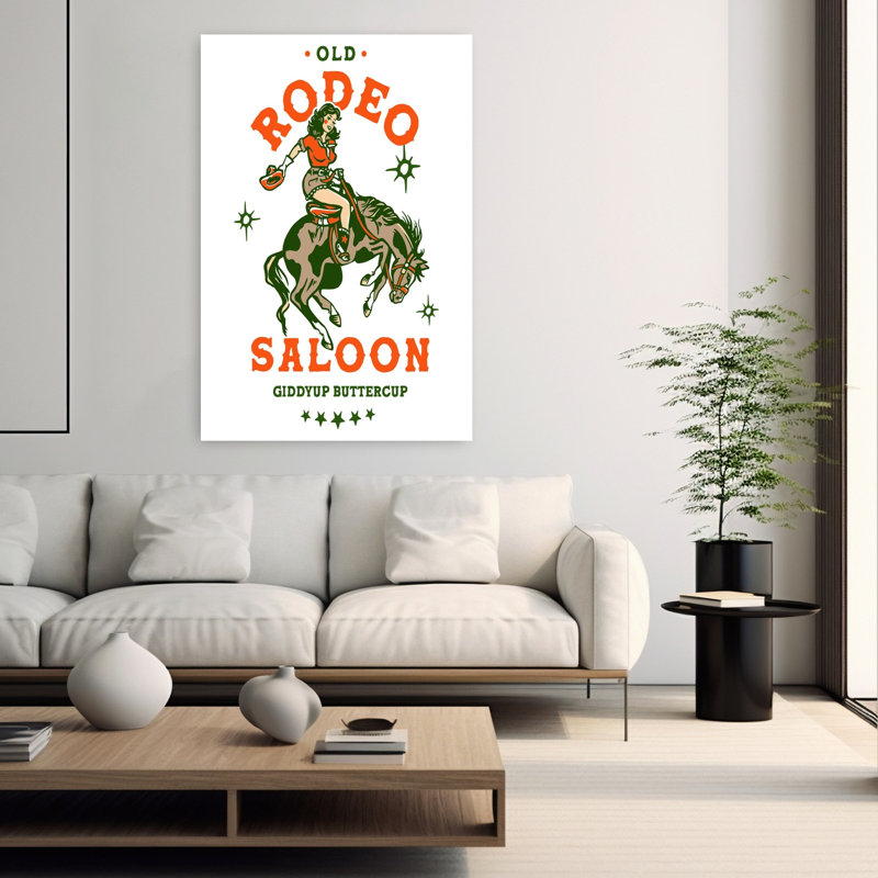 Art contemporain rétro, art cheval rétro, H 60 po x l 40 po