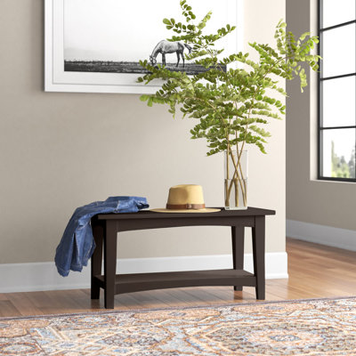 Banc de rangement Shaker Cottage, chocolat