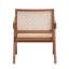 Chaise décontractée de style Mid-Century décontracté en rotin 1 pièce