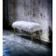 Banc en fausse fourrure et finition