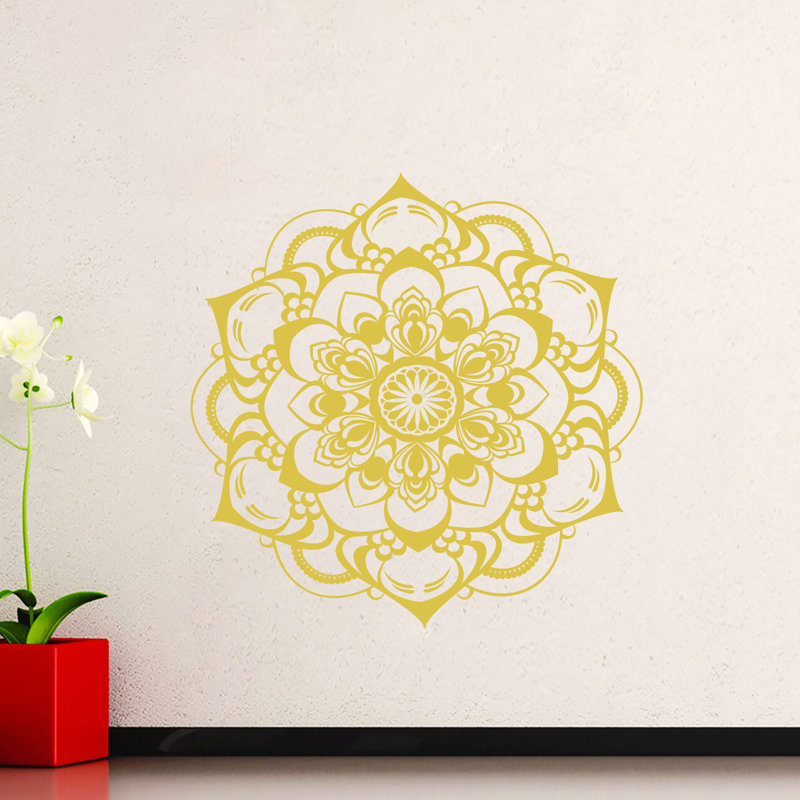 Adhésif décoratif mandala, Blanc, H 20 po x l 22 po