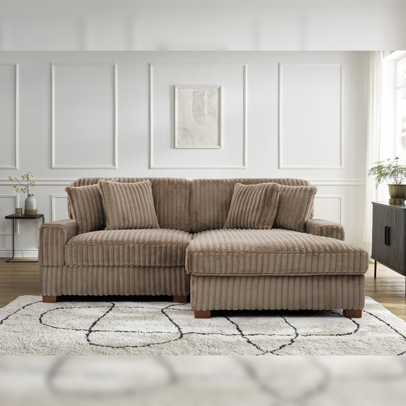 Modular Corner Sofa, Light Brown
