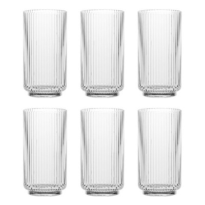 Laya Fluted Acrylic Drinking Glass