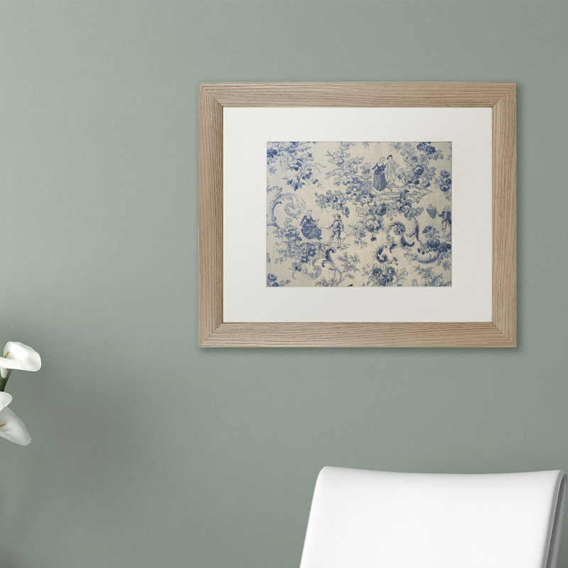 Jadaya «Toile Fabrics I», impression encadrée, H 11 po x l 14 po x P 0,5 po, Blanc, Argent