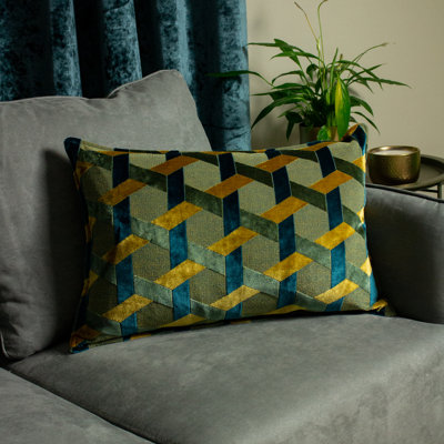 Delano Geometric Rectangular Cushion