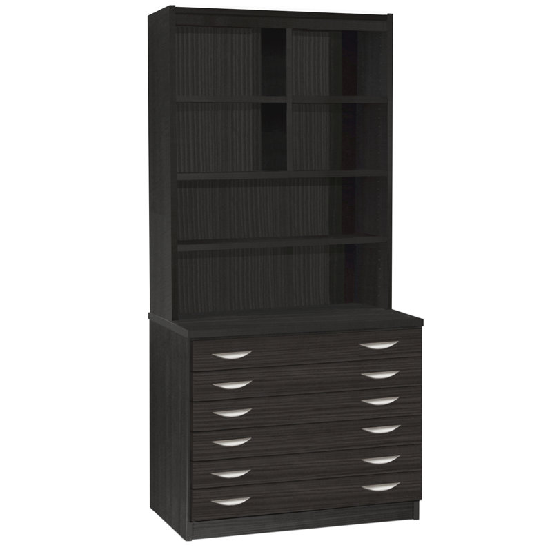 Brendalynn 4 -Drawer Storage Cabinet, Black Havana