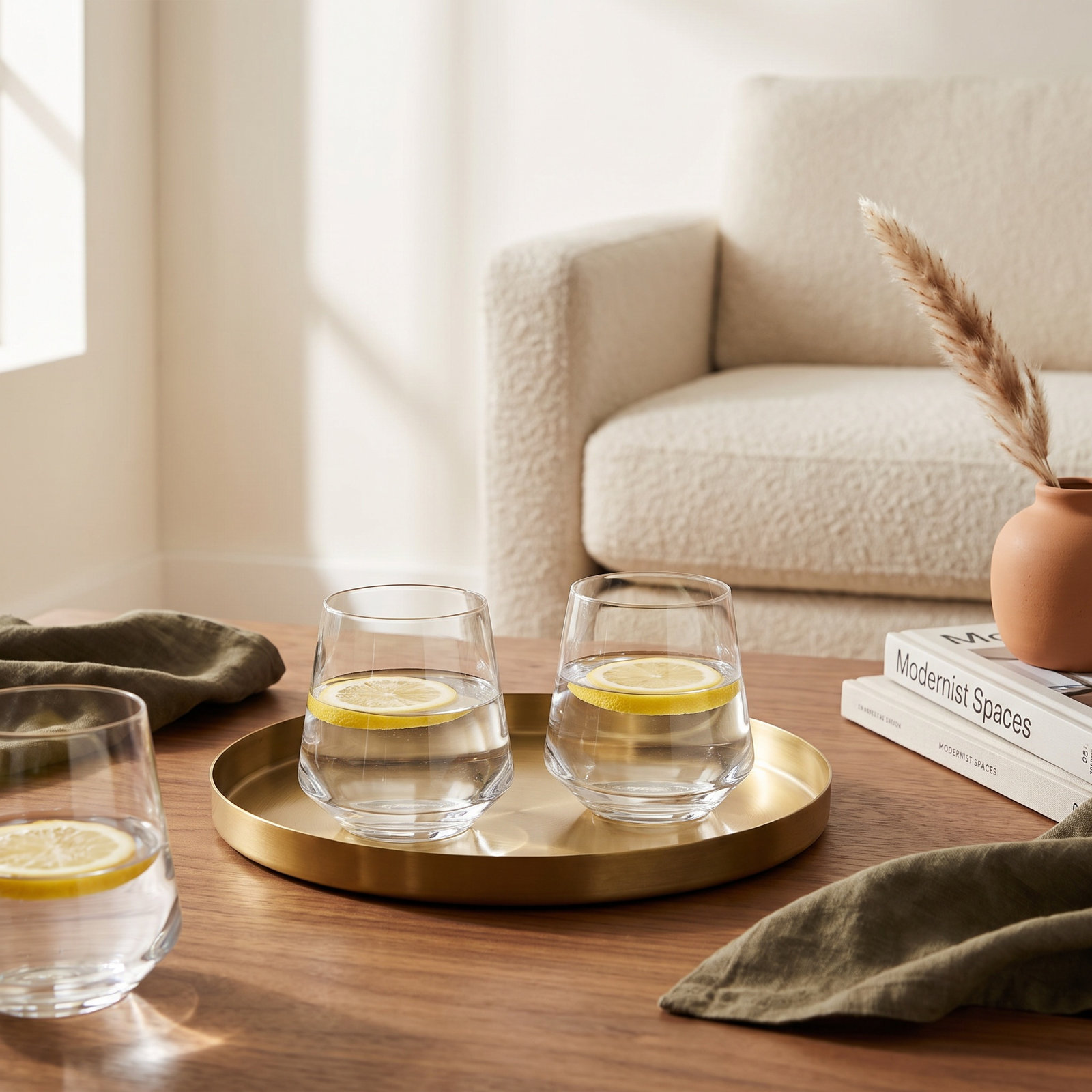Handmade Stemless Wine Glass, 17 oz.