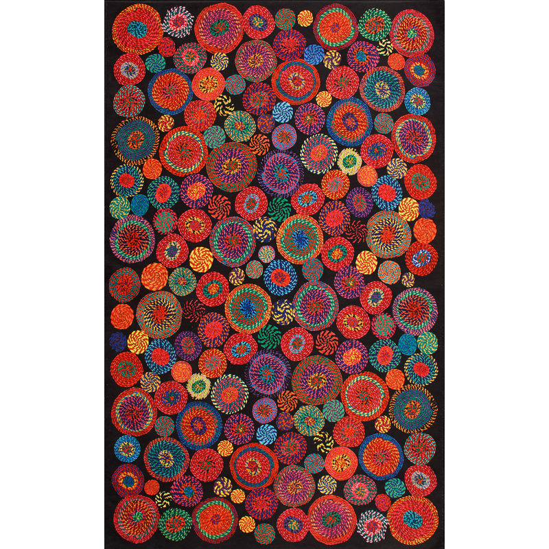 Tapis tissé à plat de qualité supérieure, 100% polyester, 4,0 x 5,9 pieds, 35,3 oz / m² | Conception sans poils, facile à nettoyer avec l'aspirateur et le détachant | Élégant et durable pour le salon, la chambre à coucher ou le bureau