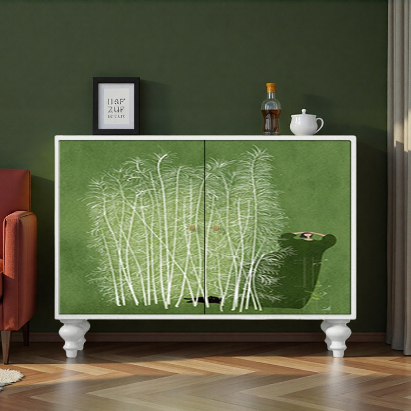 Buffet Retro Creative, Vert/blanc