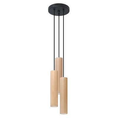 LINO 3 - Light Natural Cylinder Pendant