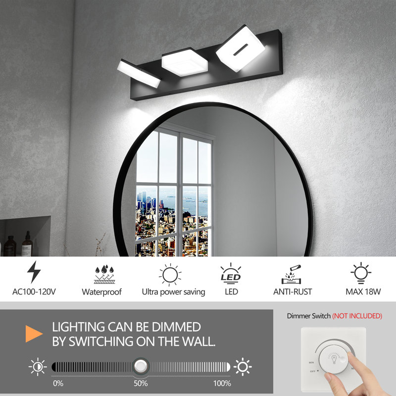 Luminaires de salle de bain à DEL modernes pour salle de bain