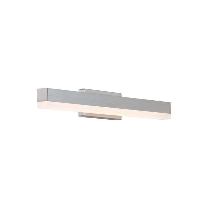 1-Light Dimmable LED Bath Bar, Brushed Aluminum