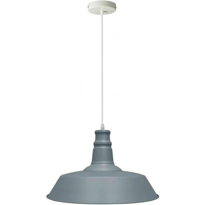 1 - Light Single Pendant, Grey