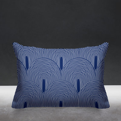 Roli Abstract Outdoor Reversible Throw Pillow