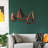 Handmade Decorative Metal Wall Accessory, 49.2 x 29.1 x 1.6 inches | 100% Metal Construction | Unique Hand-Painted Finish | Perfect for Home Décor & Art Display | Easy Wall Hanging, Elegant Design with Color Variation