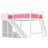 Wooden Loft Bed with Shelves, Wardrobe & Detachable Slide-125006287-125006289