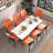 Luxurious Rectangular Dining Table with Eight Chairs for Various Settings-940077116-940077106
