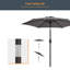 Parasol de marché hexagonal de 7,5 pi Ricki-1942474121