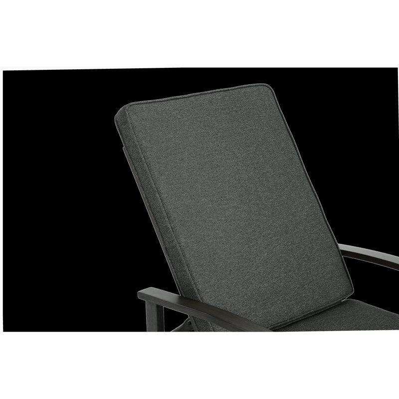 Chaise longue en fonte d'aluminium, Gris