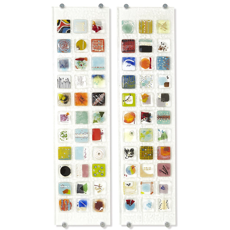 Panneau d'art en verre fondu 1