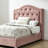 White Solid Wood Panel Twin Bed