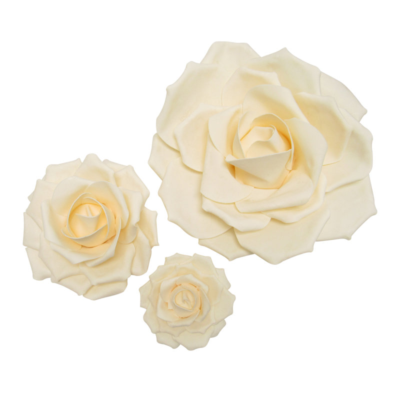 Ensemble de 3 décorations murales en mousse rose, Nu