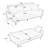74.41"Teddy Velvet Sofa Bed