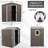 6Ft X 5Ft Gray Outdoor Metal Shed - Galvanized Iron Build, Strong And Long-Lasting, Punched Vents, Sliding Door With Padlock, Easy Assembly, Protected Steel For Outdoor, Structure, Construction, To-123403560-123403561