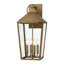 Lanterne murale d'extérieur en laiton brossé 21,5 po à 4 lumières-358141994-439086697