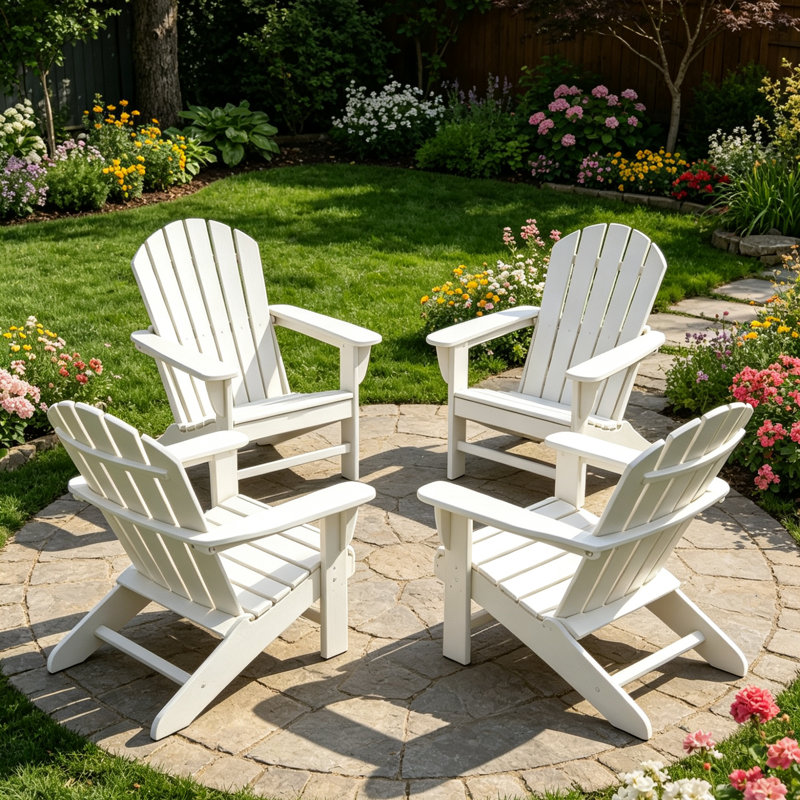 Arneson Outdoor Adirondack Chair, White