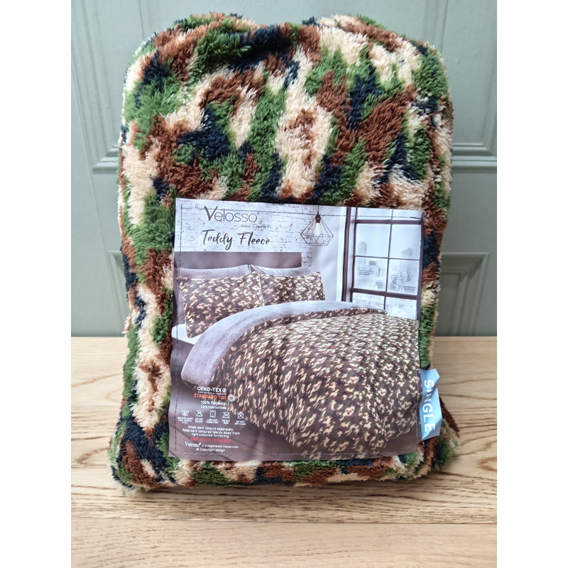 Microfiber / Polyester Camouflage Duvet Cover