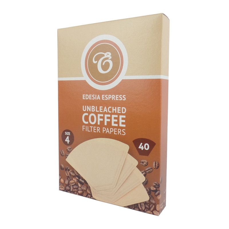 10 X 40 Size 4 Brown Coffee Filter Paper Cones
