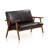 Assiya 51.2'' Faux Leather Loveseat