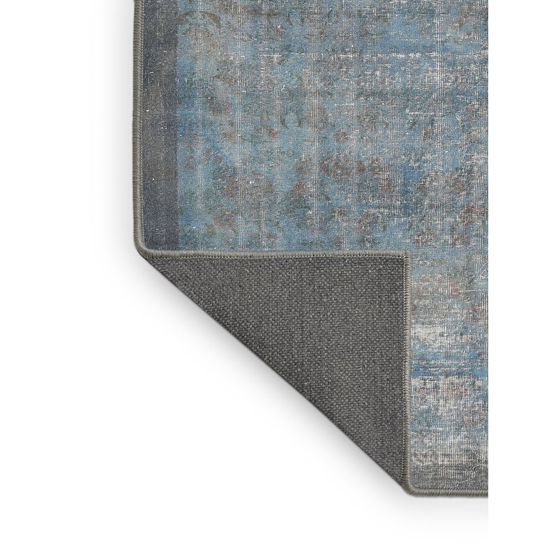 Tapis gris/poussière bleu clair traditionnel Peristeronari, Rectangle 4 pi x 6 pi
