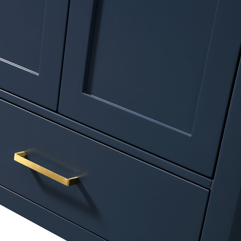 Ensemble de meuble-lavabo simple 30 po Mccaslin, Bleu
