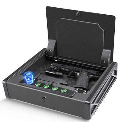 SOULYI 3-Quick Access Digital Gun Safe with Biometric Lock -  SY, SSZ01FB