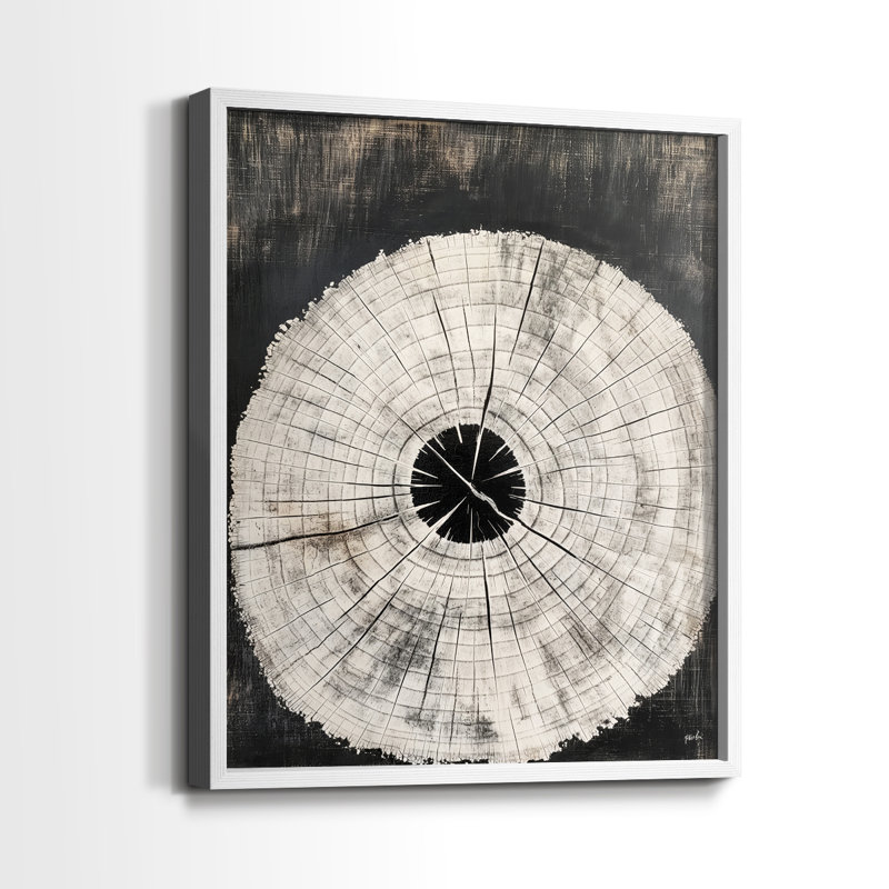 Série ABSTRACT CCV - reproduction encadrée de qualité supérieure - prête à être accrochée - aucun clou requis, Blanc