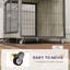 Dog Crate Furniture on Wheels for Medium Dogs