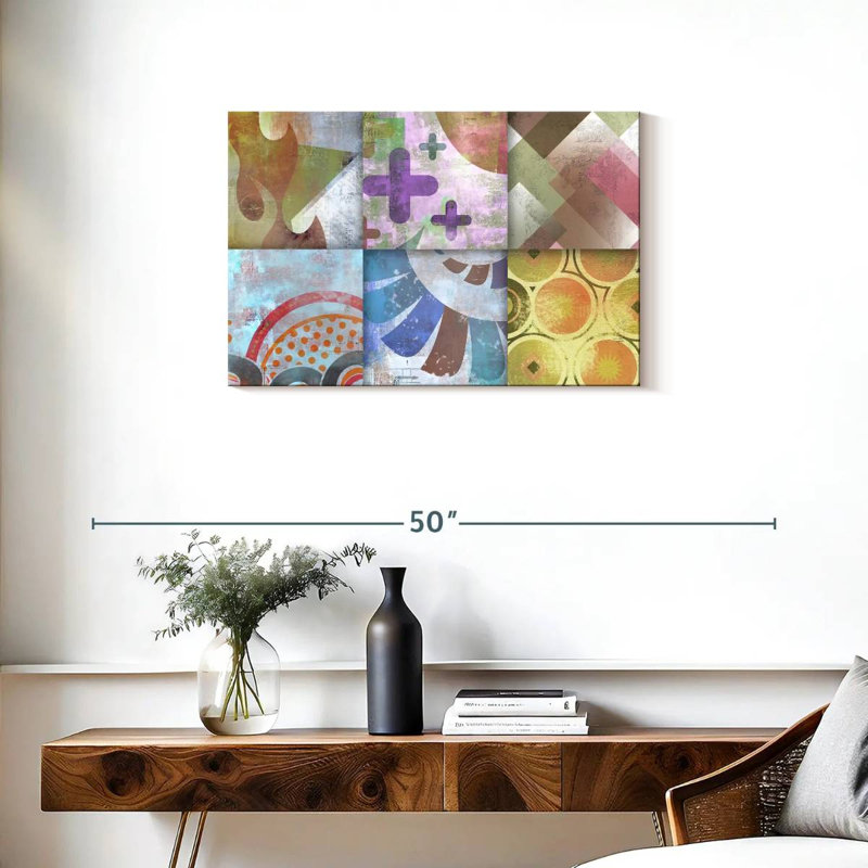 Contemporary Geometric XI, 20" H x 30" W